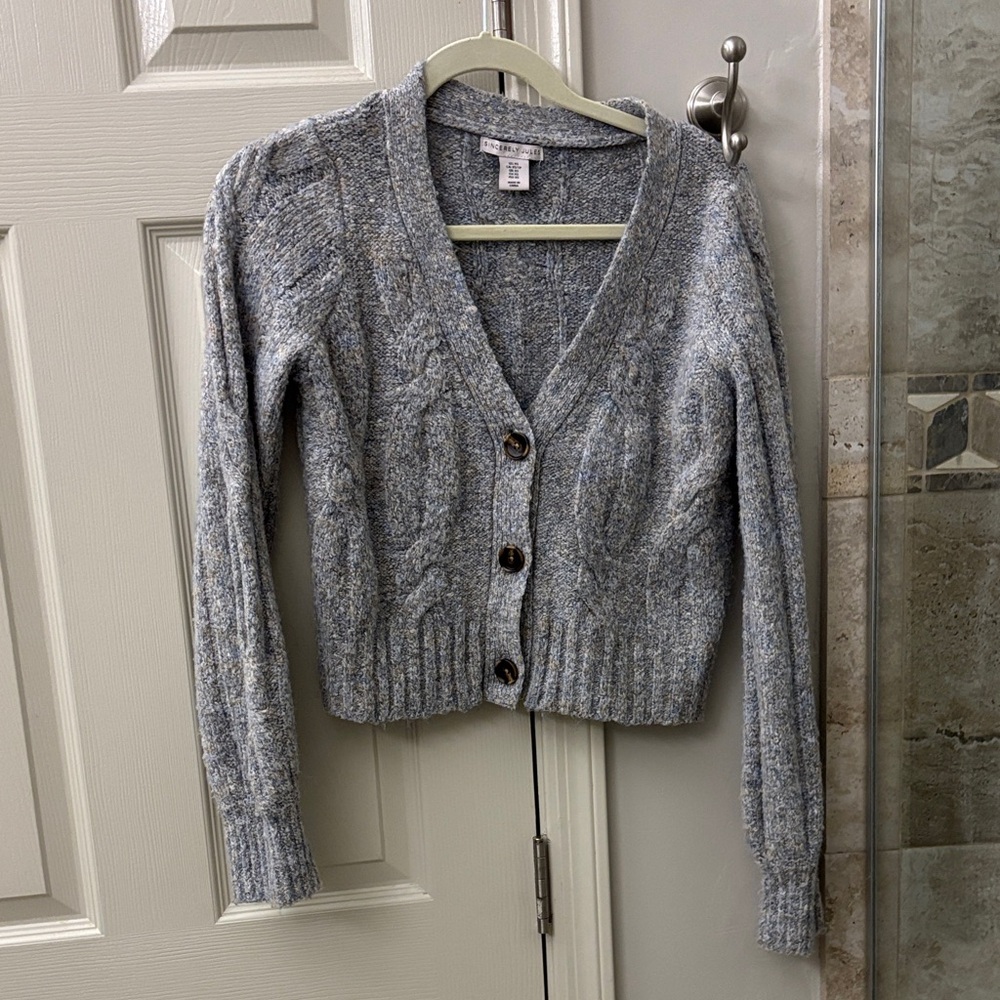 Sincerely Jules Gray Cable Knit Cardigan